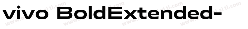 vivo BoldExtended字体转换